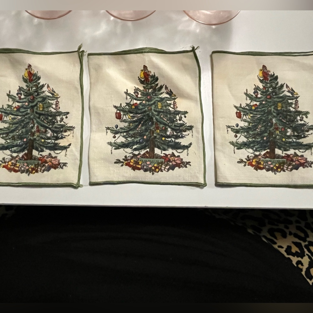 Festive Christmas Tree Napkins